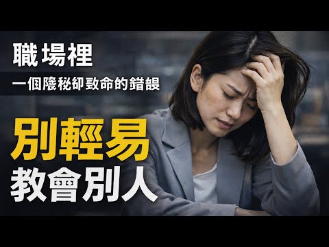 職場桯，一個隆卻致命的錯設——別輕易教會別人