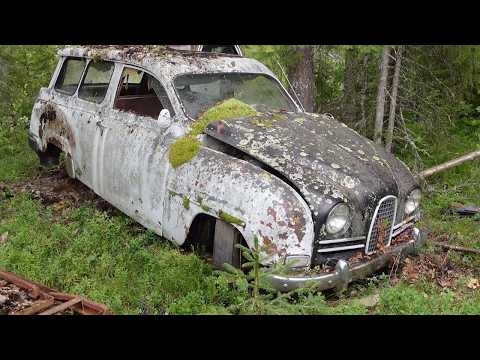 RARE TWO-STROKE SAAB RESCUED AFTER 55 YEARS IN THE WOODS! WILL IT RUN?
