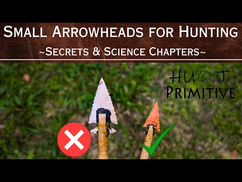 Small ArrowHeads for Hunting BIG animals