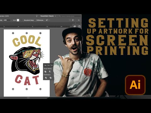 How to setup multi-color artwork for screen-printing.