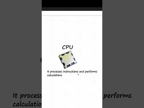 Your CPU Is the Brain of Your PC 🧠 #computer #externalharddrive #computerhardware