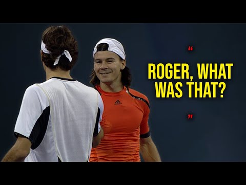 Prime Federer was HUMILIATING Him… Then THIS Happened! | Most BIZARRE Tennis Match