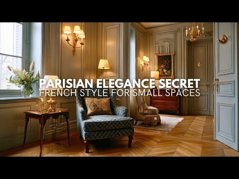 Parisian Elegance in a Small Home: French Refinement for Compact Living.