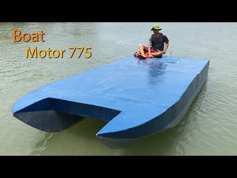 I built my own catamaran out of foam.