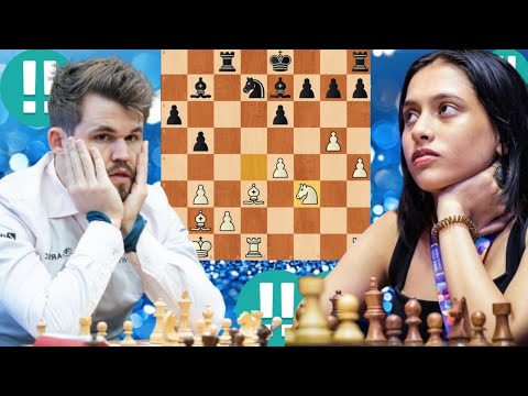 Divya Pushes Carlsen Into a Complex Middlegame Battle