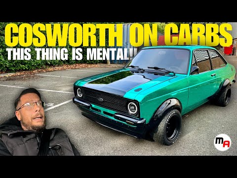 MENTAL YB COSWORTH MK2 FORD ESCORT ON CARBS - SHE DRIVES IT LIKE SHE STOLE IT!