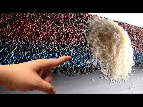 Abstract Painting with Rice