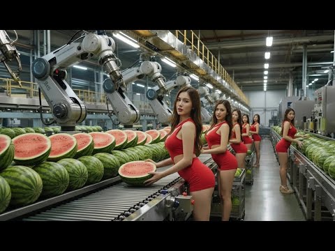 How to Make: From Fresh Ripe Watermelons to Irresistible Juice (Full Process)