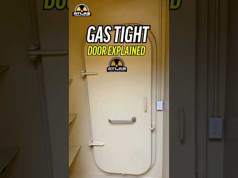 GAS TIGHT DOOR EXPLAINED #bombshelter #bunker#safety#construction #shorts