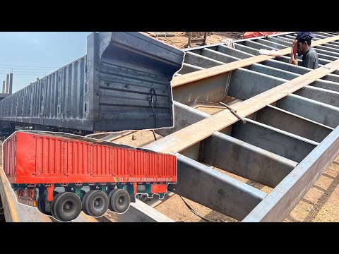 Handmade 48-Feet Heavy Truck Trailer Production in Local Factory