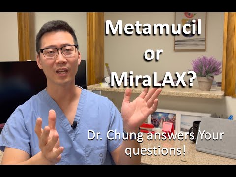 Metamucil OR MiraLAX? Which one is better? Which should I use? | Dr. Chung answers YOUR questions!