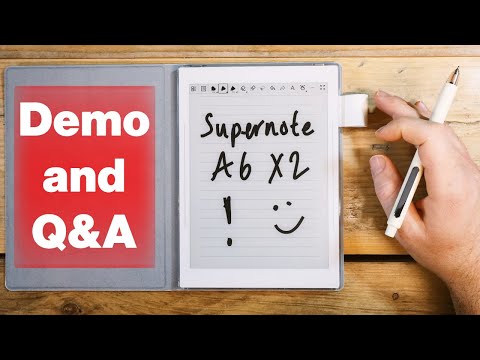 Ratta Supernote A6X2 - Your Questions Answered, Comparisons, Demos and Discussion