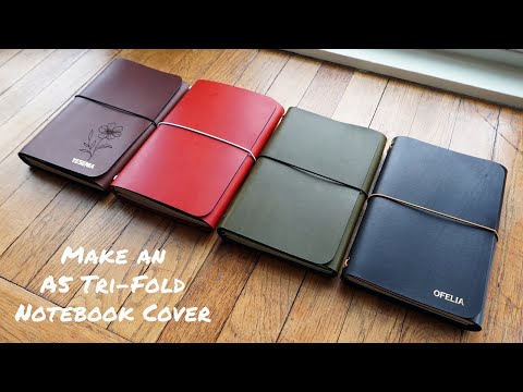 Make an A5 Tri-Fold Notebook Cover - Full Beginners Guide + Build Along (PATTERN)