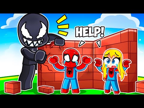 Spidey’s Twin Sister Plays BUILD to SURVIVE in Roblox!
