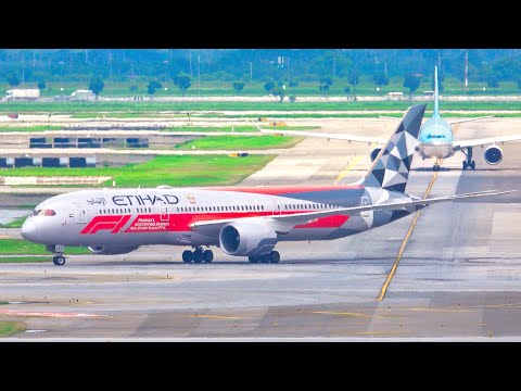 20 MINS LANDINGS & TAKEOFFS at BKK | 4K | Close Up Plane Spotting at Bangkok Suvarnabhumi (2022)