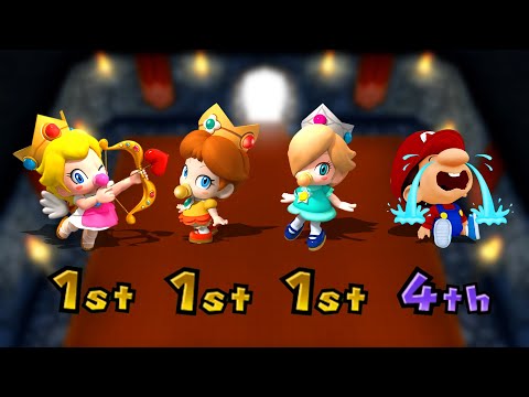 【マリオパーティ9】すべての面白いミニゲーム ベビィプリンセス VS ベビィマリオ (CPU最強 たつじん)