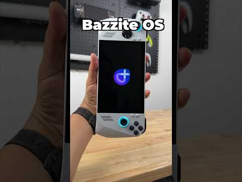 Bazzite OS on Asus Rog Ally Z1  runs great #shorts #asusrogally #handheldgaming