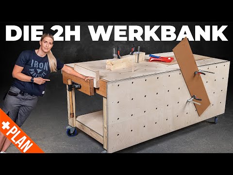 The 2-hour workbench! Building a workbench has never been easier. (plans included)
