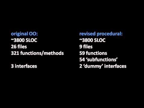 Object-Oriented Programming is Garbage: 3800 SLOC example