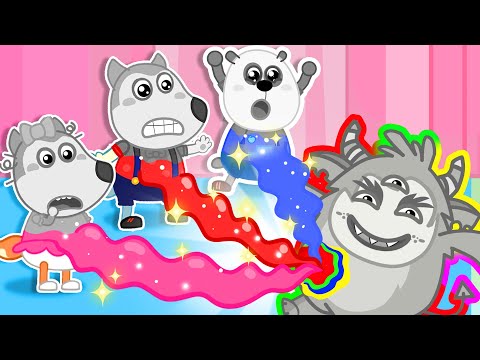 Baby Lost Their Colors! ✨ Where is My Color? | Wolfy - Baby Cartoons