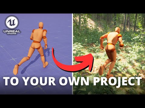 How to Import the New Motion Matching Animation Sample into Your Own Project in Unreal Engine 5