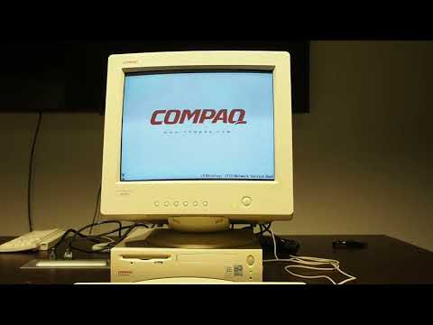 Compaq Deskpro EN 300A — First power on and boot up