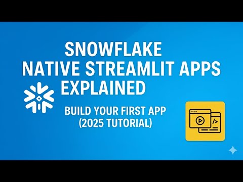 ​🔥 Build Snowflake Native Streamlit App in 9 Minutes! 🚀 Your First Data App (2025 Tutorial)