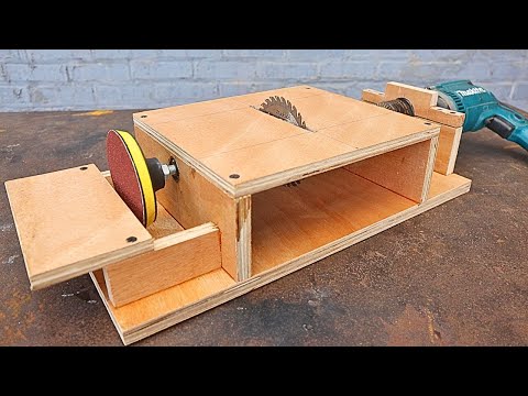 Great idea for using a drill that many people don't know about/ Homemade woodworking tool