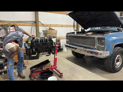 Engine teardown for the 79 Squarebody