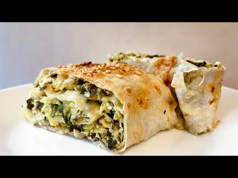 Ем и худею! Лаваш сырно-творожный со шпинатом. Вкусно, полезно, низкокалорийно! Простой рецепт