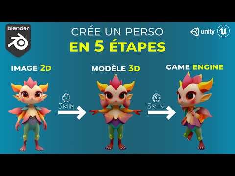 5 étapes pour créer et animer ton personnage grace à Blender et l'I.A