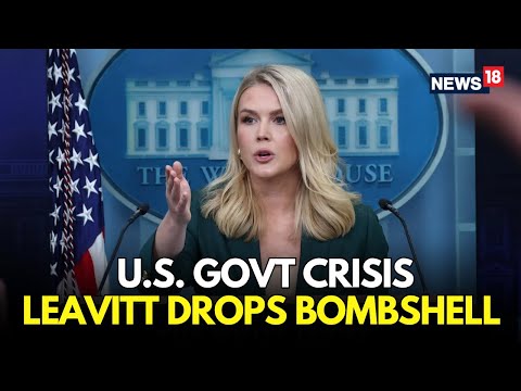 LIVE Leavitt’s Explosive Statement Rocks Washington | Real Reason For Shutdown REVEALED | N18G