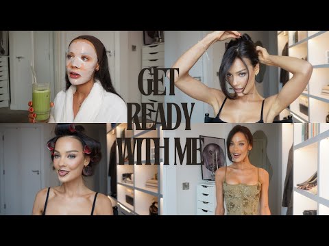 get ready routine | skincare hair & makeup AD