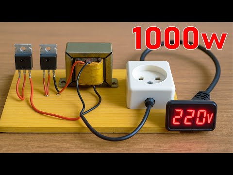 Simple Inverter 12V to 220V That Billions of People Don't Know! No IC , Simple Circuit