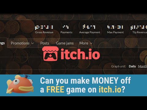 Can you make MONEY off a FREE game on itch.io?