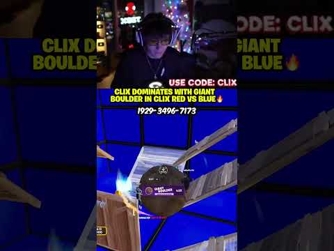 Clix DOMINATES with Giant Boulder in Clix: Red Vs Blue 🔥