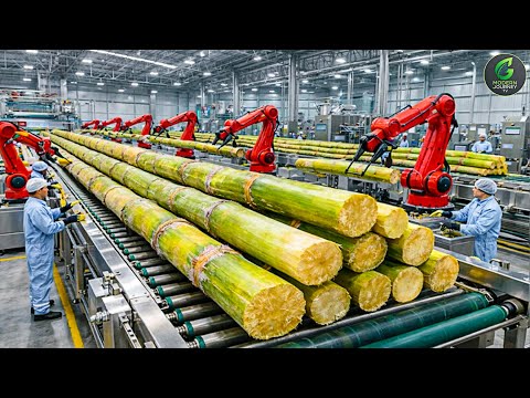Inside a Modern Cane Sugar Factory: From Fresh Sugarcane to Pure Crystal Sugar (Full Process)
