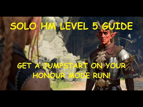 Baldurs Gate 3 - Fastest Leveling Guide to Level 5 - Solo Honour Mode
