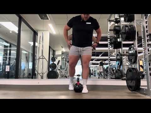 B Stance Romanian Deadlift (rear foot against wall)