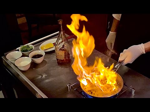 Steak Diane prepared tableside @Madison - Anantara Siam Bangkok