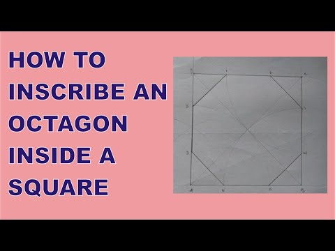 How To INSCRIBE AN OCTAGON Inside A Square | How to construct an octagon in a square | PA Academy