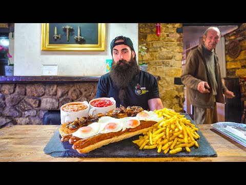 MAN BETS £50 I CAN'T FINISH THIS UNBEATEN BREAKFAST SANDWICH CHALLENGE! | BeardMeatsFood