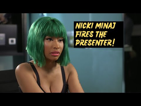 Nicki Minaj fires the presenter!!