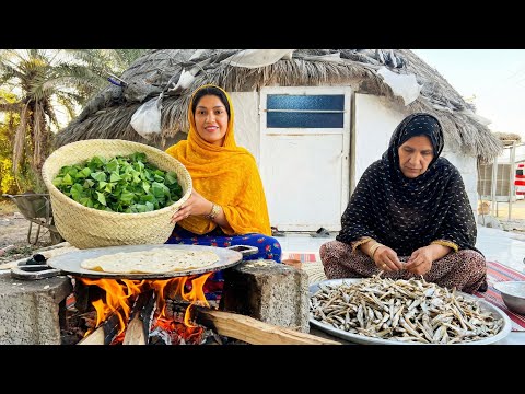 South Iran Village Life | Fermented Anchovy Sauce (Mahyaveh) – Part 1& Fire-Baked Bread