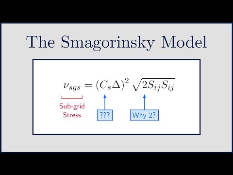 [CFD] The Smagorinsky Turbulence Model (Part 1)
