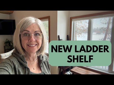 New Ladder Shelf By My Window Bench