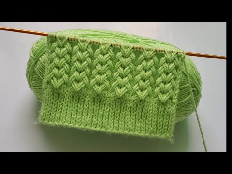 HERMOSO PATRÓN TEJIDO A DOS AGUJAS O PALITOS / TEJIDOS SAMANTHA 💖 #tejido #crochet #knitting