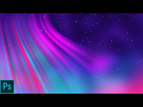 How to create a northern light style abstract wallpaper in Photoshop | Abstract Wallpaper design