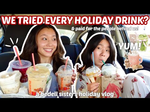 WE TRIED EVERY DRIVE THROUGH HOLIDAY DRINK ON THE MENU?! - week 3 giveaway entries here!