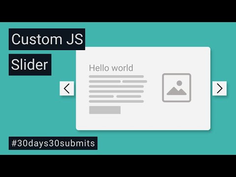 Create Custom Slider With Vanilla JavaScript